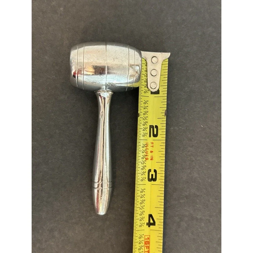 Vintage Webster Sterling Silver Baby Rattle Gavel